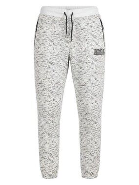 Rock Salt White & Black Speckled Jogger Sweatpants XL Drawstring Waist